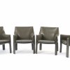 Four 'Cab 414' armchairs, 1982