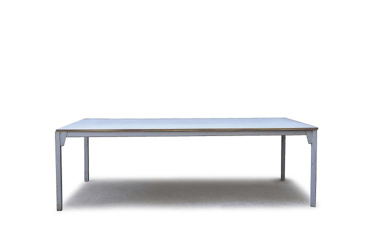 Hauptbild zu Objekt, 'Knock down' table from Frankfurt university, 1959, Ferdinand Kramer, kd Stahlb&uuml;rom&ouml;bel-Programm Otto Kind, Kotthausen, 125B 305