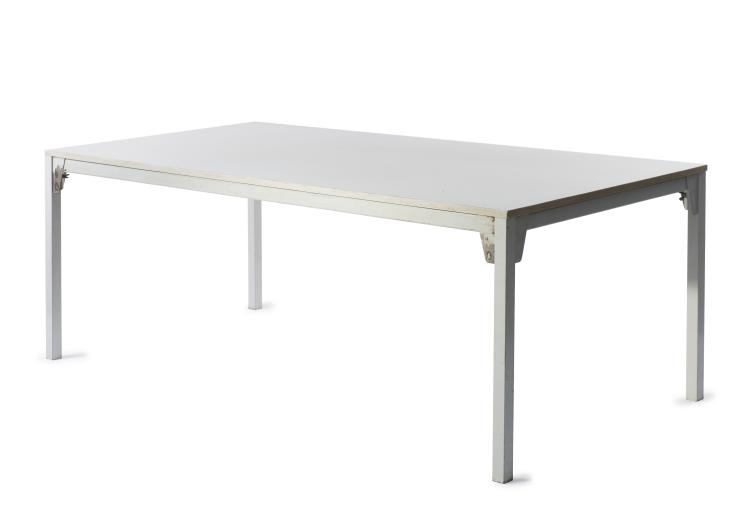Bild 1 zu Objekt, 'Knock down' table from Frankfurt university, 1959, Ferdinand Kramer, kd Stahlb&uuml;rom&ouml;bel-Programm Otto Kind, Kotthausen, 125B 305