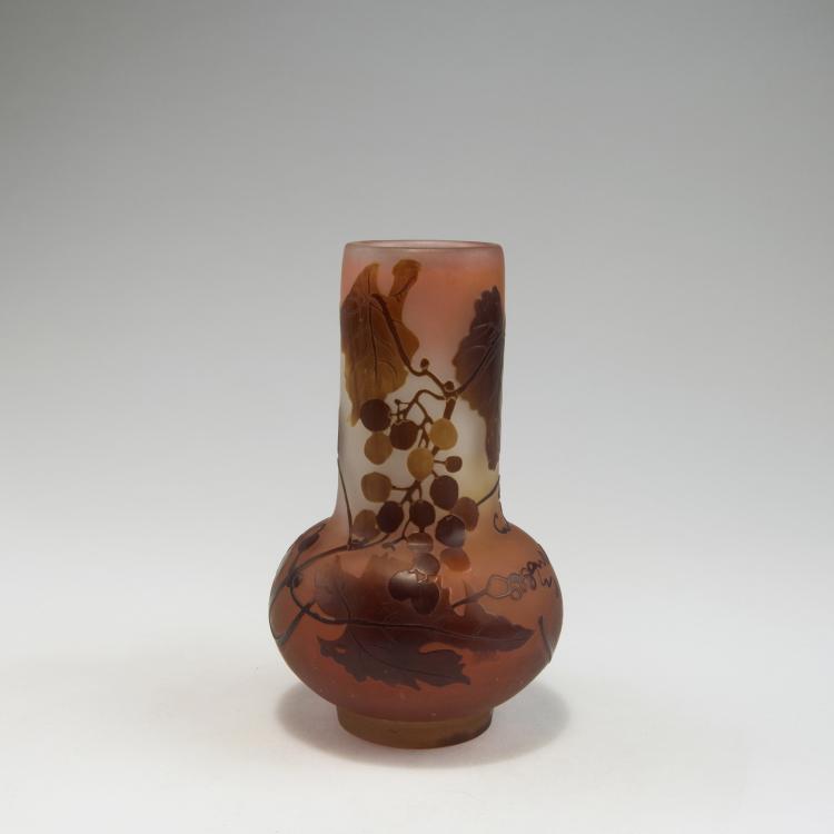 Hauptbild zu Objekt, Vase 'Vigne &agrave; l'automne', 1906-14, Gall&eacute;, Emile, Nancy, 126 161