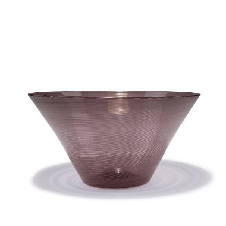 Hauptbild zu Objekt, Schale 'Mezza filigrana', 1934, Carlo Scarpa, Venini & C., Murano, 125C 494