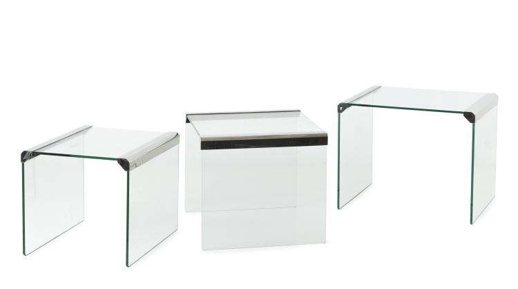 Hauptbild zu Objekt, Three 'T 33' nesting tables, 1982, Pierangelo Gallotti, Gallotti & Radice, Cermenate, 125B 475
