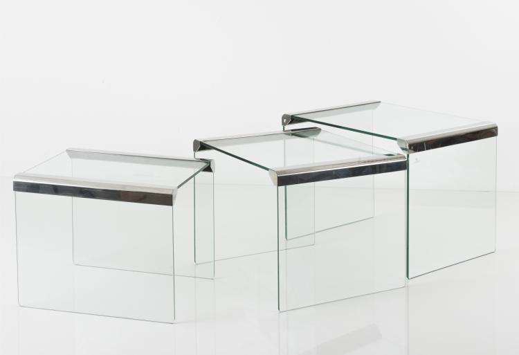 Bild 1 zu Objekt, Three 'T 33' nesting tables, 1982, Pierangelo Gallotti, Gallotti & Radice, Cermenate, 125B 475