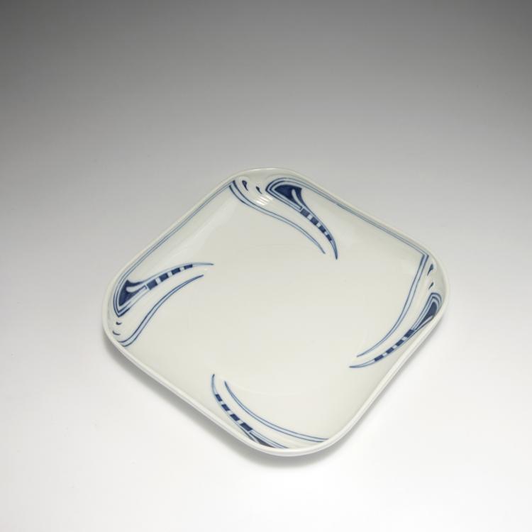 Bild 1 zu Objekt, Rechteckige Anbietschale 'Peitschenhieb', 1903-04, Henry van de Velde, Mei&szlig;en, KPM, 126 823