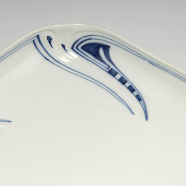 Bild 2 zu Objekt, Rechteckige Anbietschale 'Peitschenhieb', 1903-04, Henry van de Velde, Mei&szlig;en, KPM, 126 823