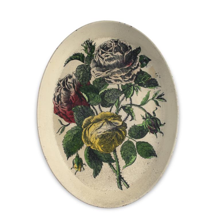 Hauptbild zu Objekt, 'Rose' tray, 1950s, Piero Fornasetti, Fornasetti, Mailand, 125B 388