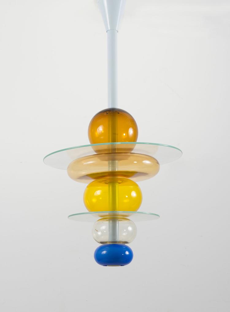 Bild 2 zu Objekt, 'Firenze' ceiling light, 1994, Ettore Sottsass, Venini & C., Murano, 125B 479