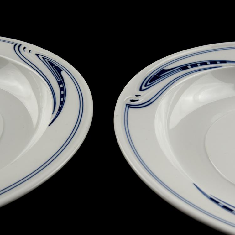 Bild 3 zu Objekt, Zwei Vorlegeplatten 'Peitschenhieb', 1903-04, Henry van de Velde, Mei&szlig;en, KPM, 126 832