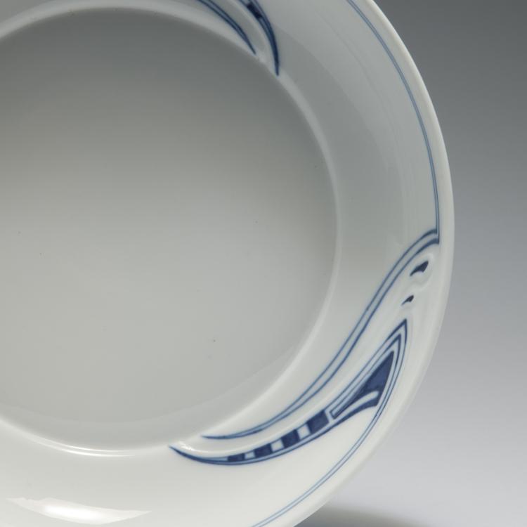 Bild 1 zu Objekt, Runde Schale 'Peitschenhieb', 1903-04, Henry van de Velde, Mei&szlig;en, KPM, 126 833