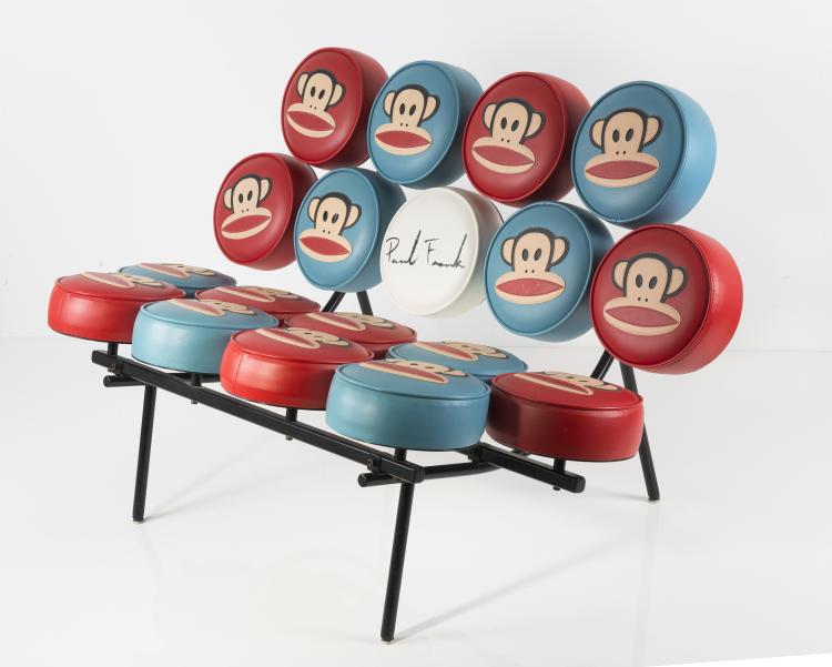 Bild 3 zu Objekt, 'Marshmallow' Sofa with 'Julius' pattern, 1956 / um 1995, Miller, Herman, Zeeland;, 127B 585