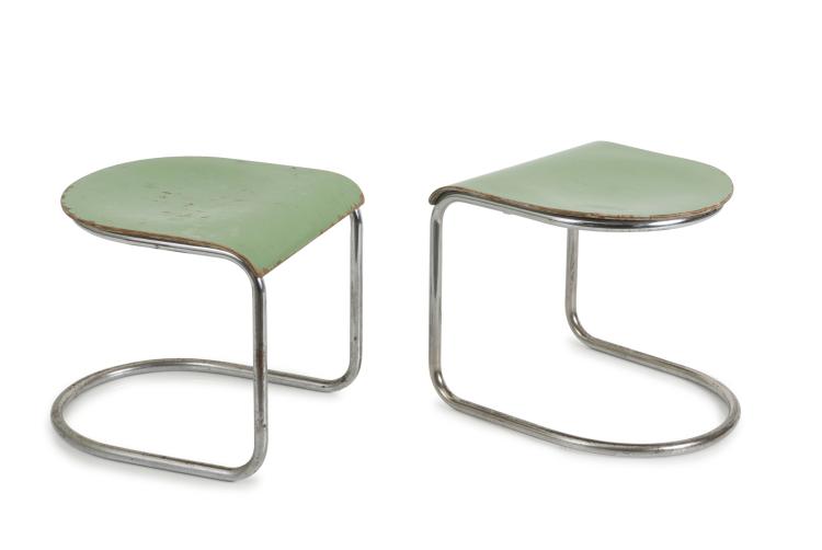 Hauptbild zu Objekt, Two stools, c1930, Tschechoslowakei, 125B 142
