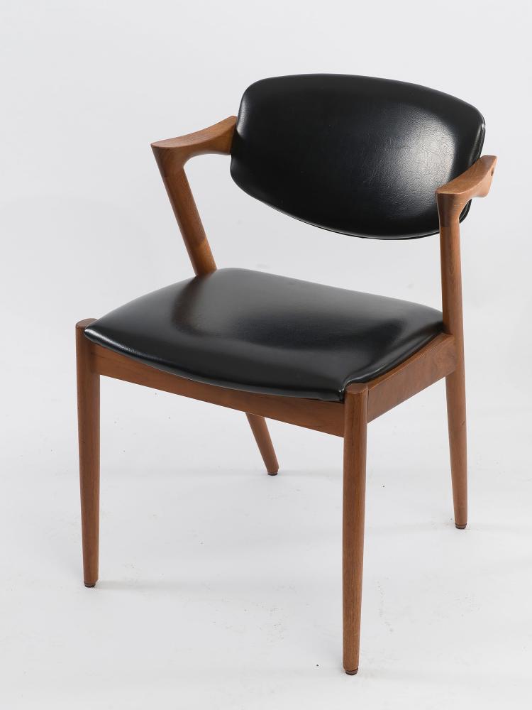 Bild 5 zu Objekt, Sechs St&uuml;hle '#42', 1956-57, Kai Kristiansen, Schou Andersen M&oslash;belfabrik, D&auml;nemark, 125B 221