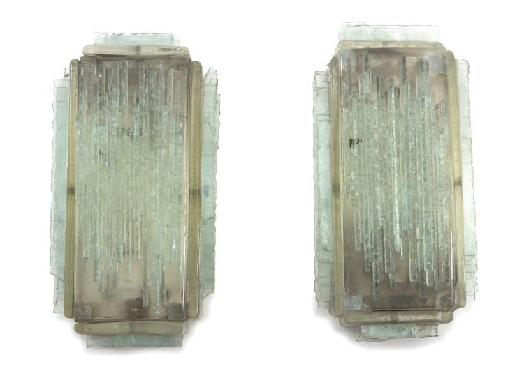 Hauptbild zu Objekt, Zwei Wandleuchten, 1970er Jahre, Albano Poli, Poliarte, Verona, 125B 459