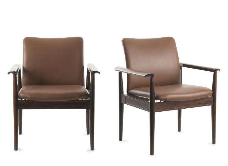 Hauptbild zu Objekt, Two 'Diplomat' armchairs, 1961/62, Finn Juhl, France & S&oslash;n, Kopenhagen, 125A 30