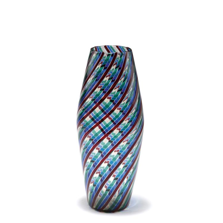 Hauptbild zu Objekt, 'A canne' vase, c1955, Fulvio Bianconi, Venini & C., Murano, 125C 528