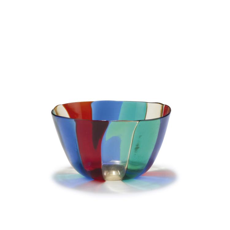Hauptbild zu Objekt, Small 'A fasce' bowl, 1953, Fulvio Bianconi, Venini & C., Murano, 125C 525