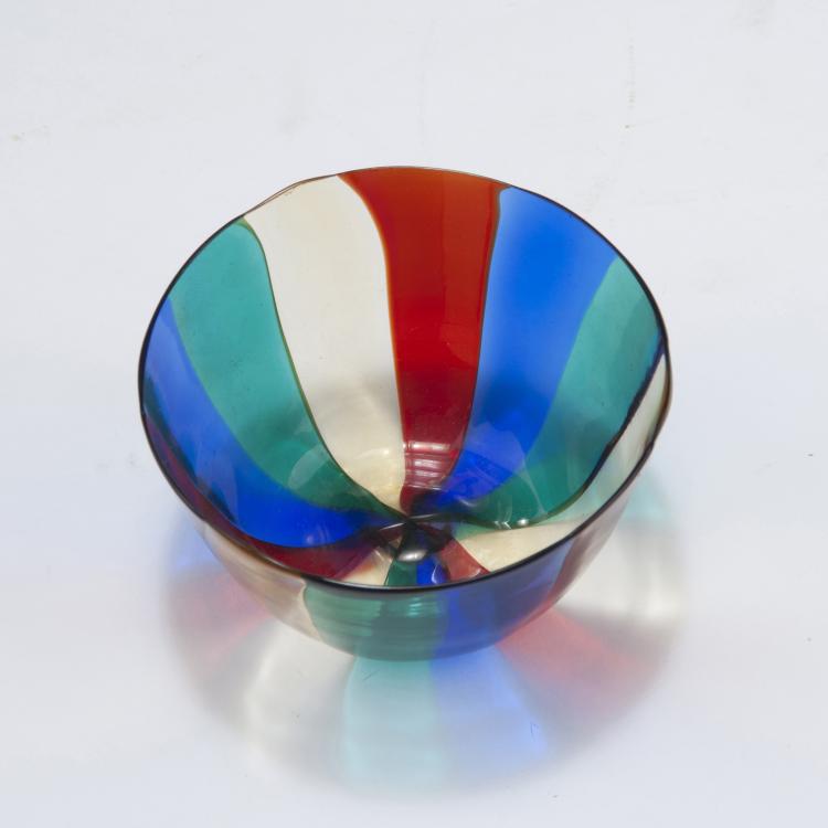 Bild 1 zu Objekt, Small 'A fasce' bowl, 1953, Fulvio Bianconi, Venini & C., Murano, 125C 525