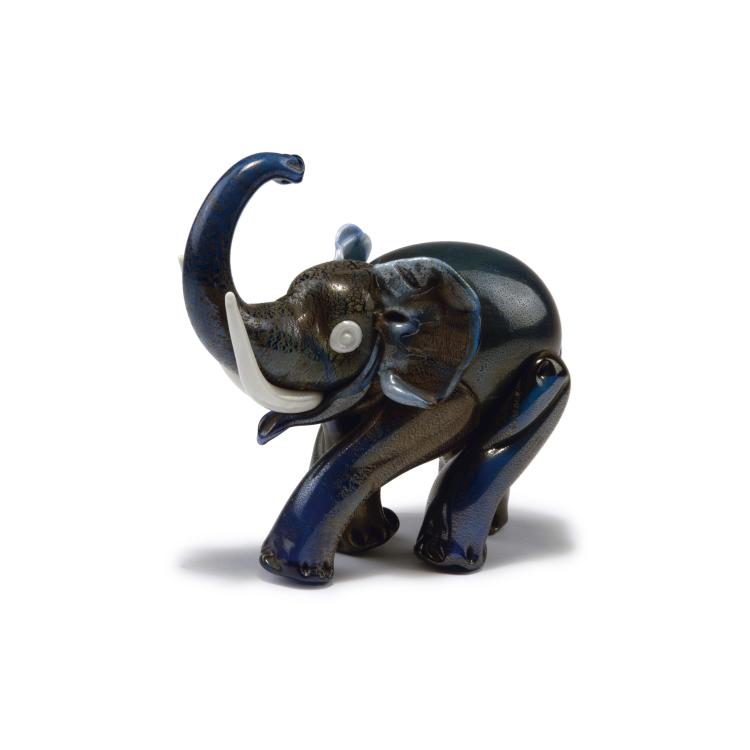 Hauptbild zu Objekt, Elephant, 1929, Cappellin, M.V.M., Murano, 125C 553