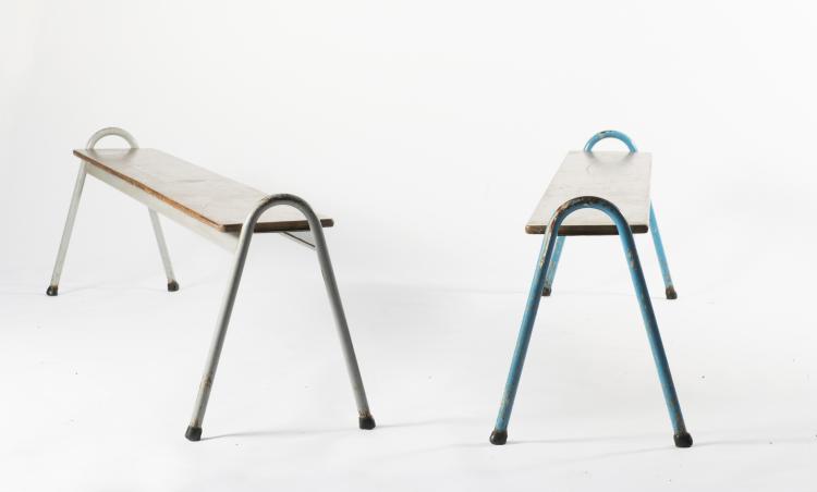Bild 4 zu Objekt, Two stackable benches, c1958, Willy van der Meeren, Tubax, Vilvoorde, 125B 304