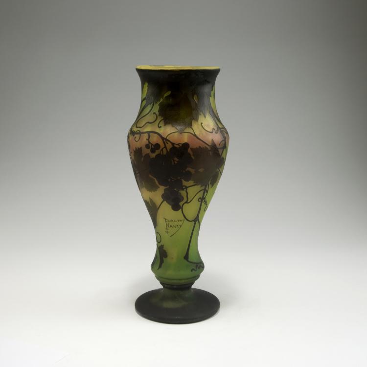 Bild 1 zu Objekt, Vase 'Vigne, soleil couchant', um 1915, Daum Fr&egrave;res, Nancy, 126 101