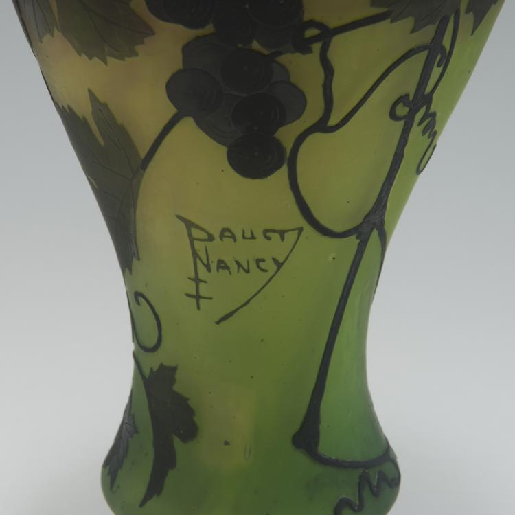 Bild 2 zu Objekt, Vase 'Vigne, soleil couchant', um 1915, Daum Fr&egrave;res, Nancy, 126 101