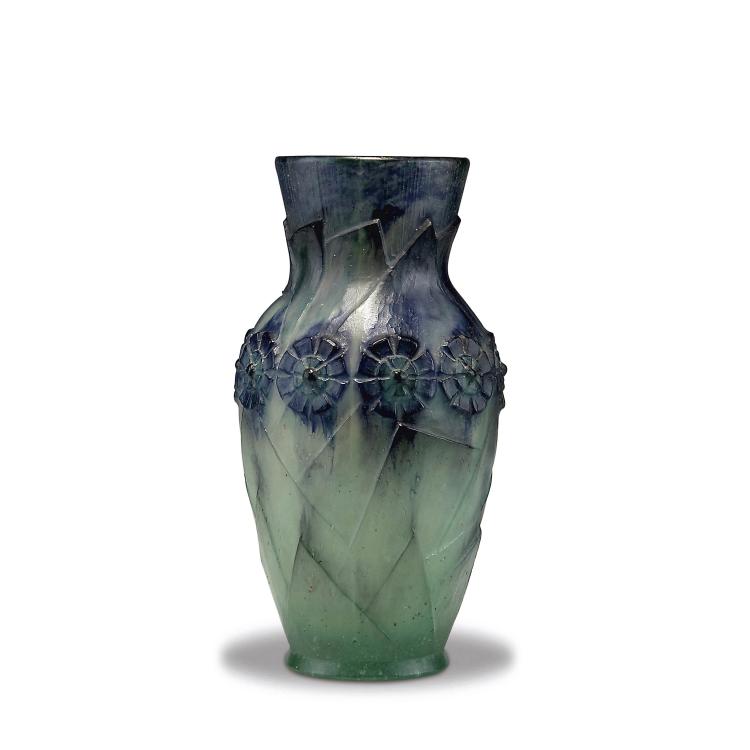 Hauptbild zu Objekt, 'Feuillages modernes et fleurs' vase, 1925, Gabriel Argy-Rousseau, Argy-Rousseau, Gabriel, Paris, 126 6