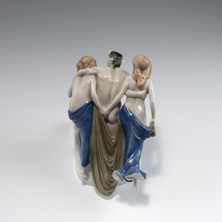Bild 2 zu Objekt, 'St&uuml;rmende Bacchanten', 1912, Albert Caasmann, Rosenthal, Selb, 126 859
