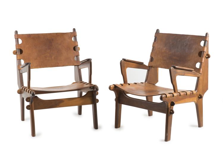 Hauptbild zu Objekt, Two armchairs, c1970, Angel Pazmino, Meubles de Estilo, Ecuador, 127B 550