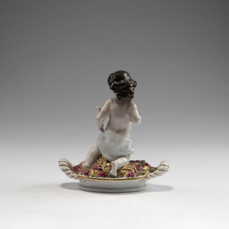 Bild 1 zu Objekt, 'Amor with roses', 1919, Ferdinand Liebermann, Rosenthal, Selb, 126 875