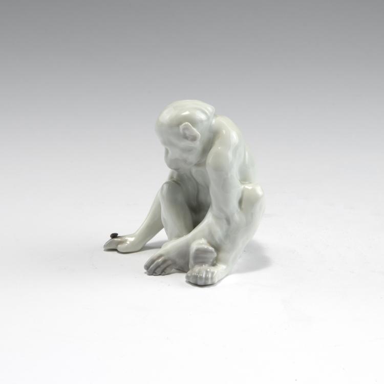 Bild 1 zu Objekt, Affe mit Insekt, um 1900, Heubach, Lichte, 126 948