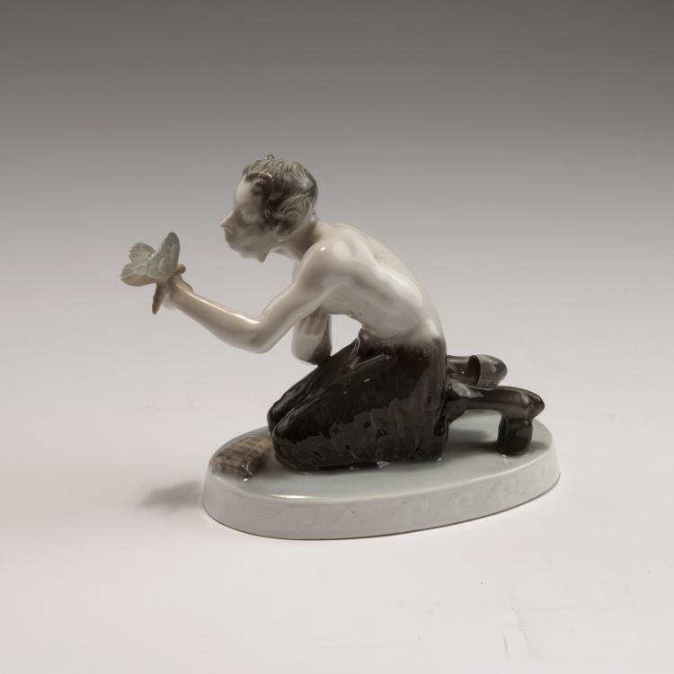Bild 2 zu Objekt, 'Faun with Butterfly ('In Love')', 1911., Karl Himmelsto&szlig;, Rosenthal, Selb, 126 858