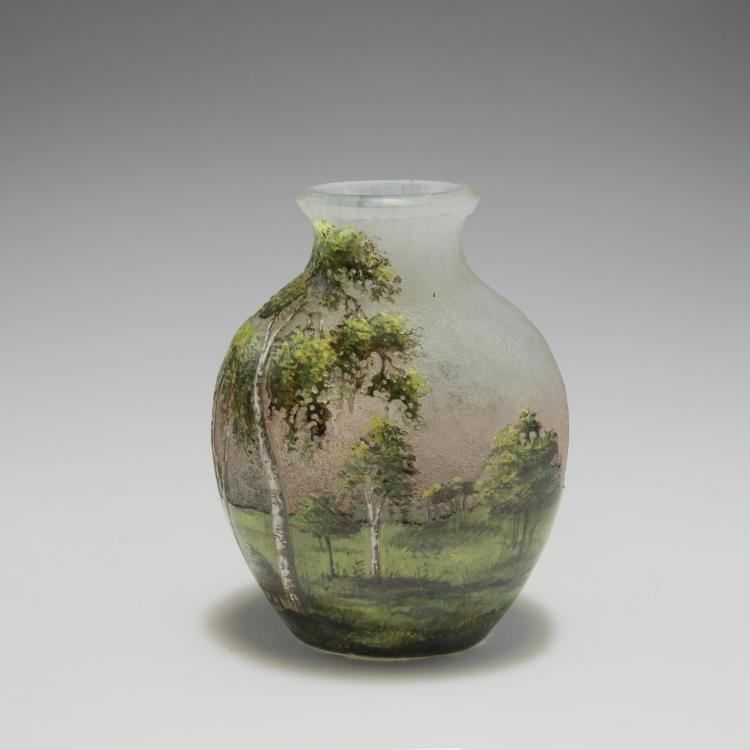 Hauptbild zu Objekt, Lamartine-Vase 'Paysage', um 1910, Legras & Cie., Saint-Denis, 126 221