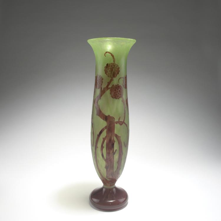 Bild 1 zu Objekt, 'M&ucirc;riers verts' vase, 1918-20, Schneider, Epinay-sur-Seine, 126 243