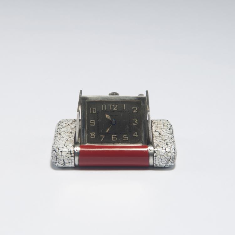 Bild 1 zu Objekt, Kleine Damen-Reiseuhr 'Eszeha', mit Geh&auml;use von Chopard, La-Chaux-de-Fonds, um 1928, Chopard, La-Chaux-de-Fonds, 126 552