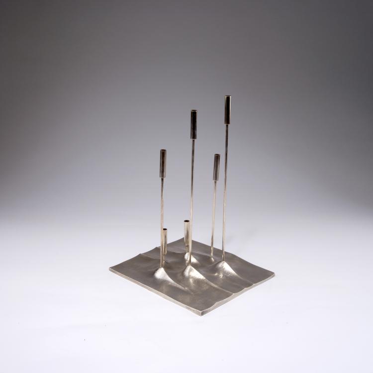 Bild 1 zu Objekt, 'Lunar Sol' candlestick, 1959, Tapio Wirkkala, Christofle, Paris, 127B 452