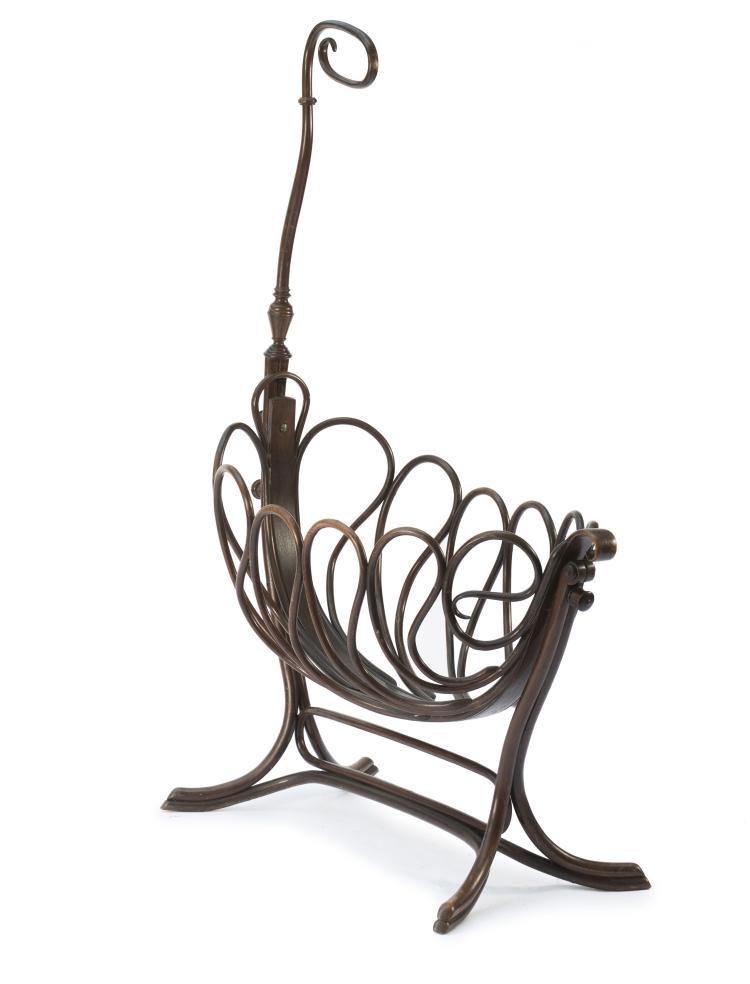 Hauptbild zu Objekt, Baby cradle, c1895, Kohn, J.& J., Wien, 127B 281