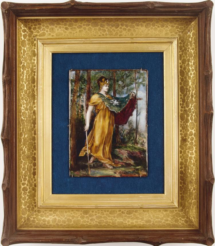 Hauptbild zu Objekt, Emailbild 'Athena', 1896, Grandhomme, Paul Victor, 126 571