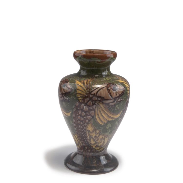 Hauptbild zu Objekt, Vase 'Karpfen', um 1895, Rozenburg, Den Haag, 126 933