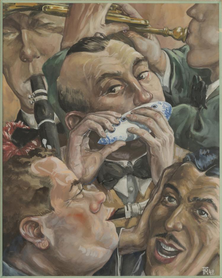 Hauptbild zu Objekt, 'Jazzband', 1942, Fritz R&uuml;bbert, R&uuml;bbert, Fritz, 126 647