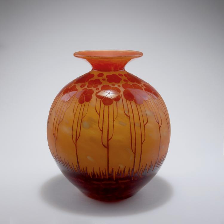 Hauptbild zu Objekt, Vase 'Cardamines', 1924-27, Schneider, Epinay-sur-Seine, 126 253