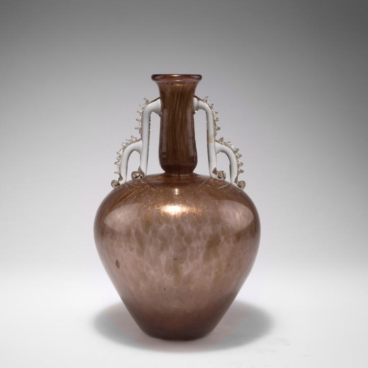 Bild 1 zu Objekt, 'Avventurina' vase with handles, 1929/30, Ercole Barovier, Barovier & C., Vetreria Artistica, Murano, 128C 707