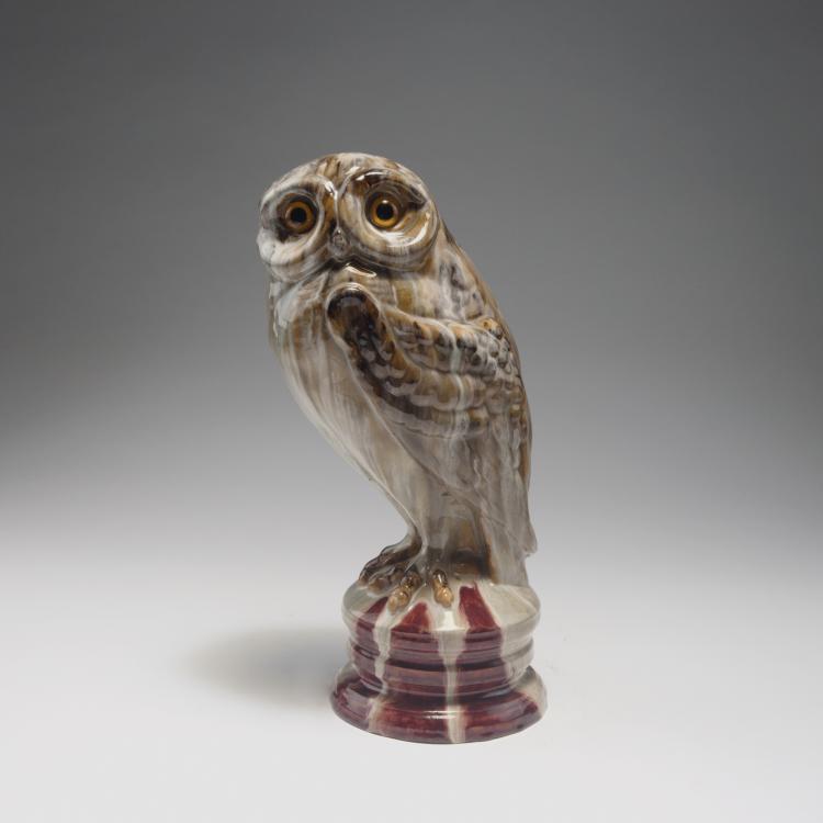 Hauptbild zu Objekt, Eule, um 1889, Gall&eacute;, &Eacute;mile, Nancy, 126 714