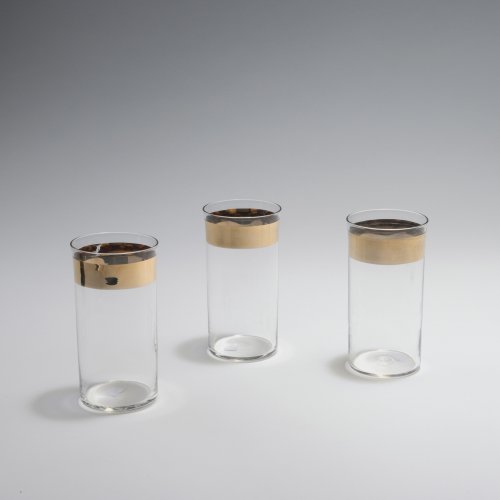 Three water tumblers from the 'Wertheim' set, 1902