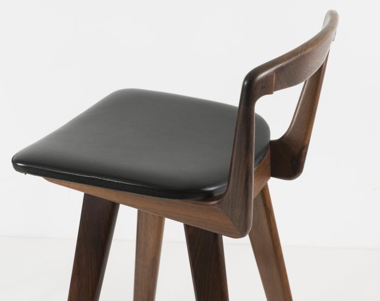 Bild 2 zu Objekt, Two barstools, c1960, Henry Rosengren Hansen, Brande M&oslash;belindustri, D&auml;nemark, 127B 472