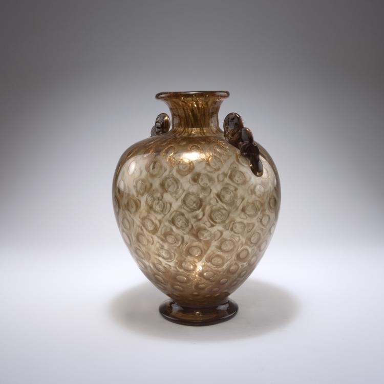 Bild 1 zu Objekt, Henkelvase 'Avventurina a bolle', um 1936, Ercole Barovier, Barovier & Toso, Murano, 128C 713