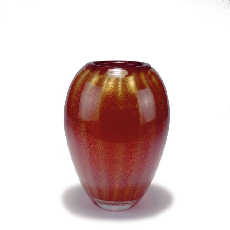 Hauptbild zu Objekt, Vase, um 1940, Alfredo Barbini, V.A.M.S.A., Murano, 128C 825