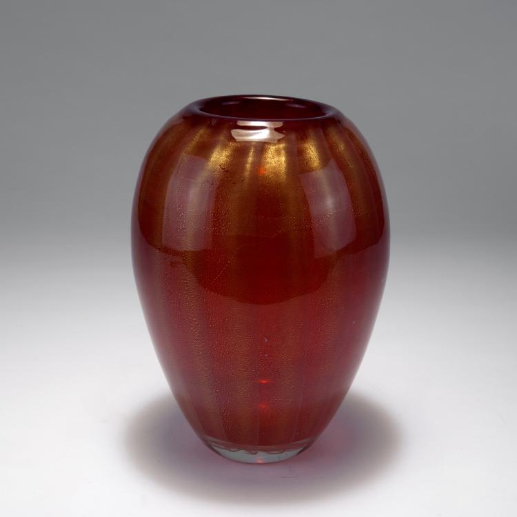 Bild 1 zu Objekt, Vase, um 1940, Alfredo Barbini, V.A.M.S.A., Murano, 128C 825