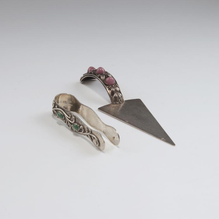 Hauptbild zu Objekt, Tortenheber und Zuckerzange, um 1930, Deutschland, 126 535