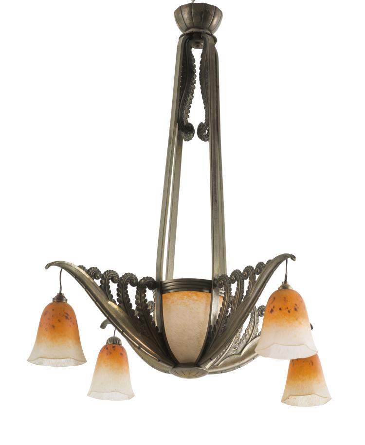 Hauptbild zu Objekt, Deckenleuchte, um 1925, Schneider, Epinay-sur-Seine, 126 256