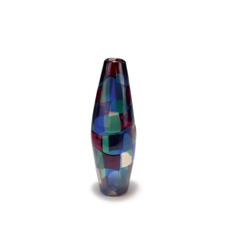 Hauptbild zu Objekt, Vase 'Pezzato', 1951, Fulvio Bianconi, Venini & C., Murano, 128C 659